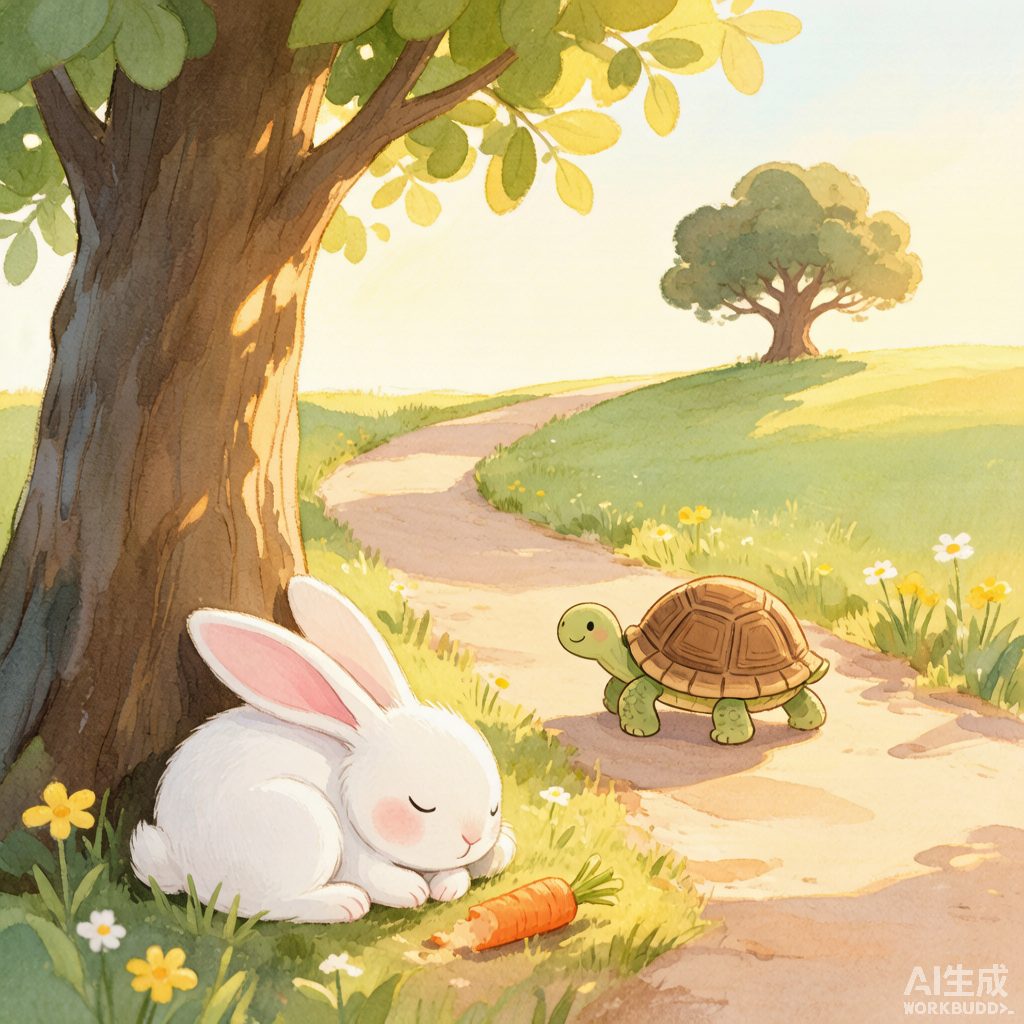 慢慢和跳跳的赛跑