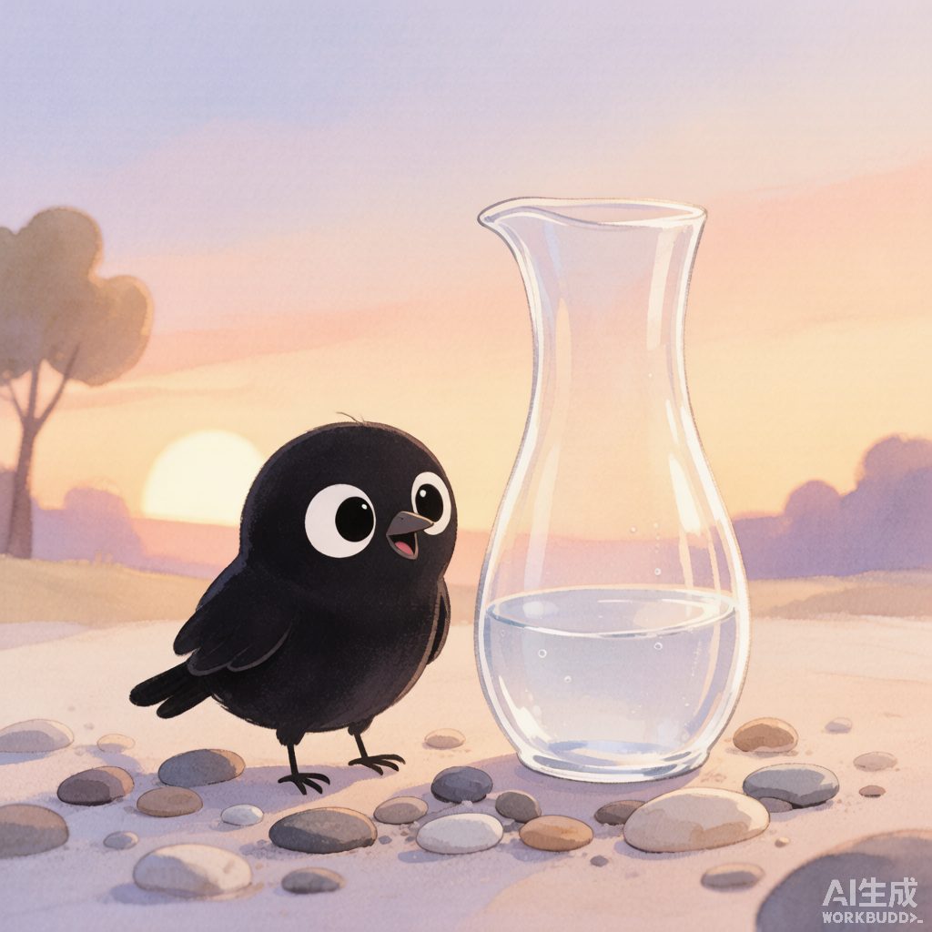 小乌鸦找水喝