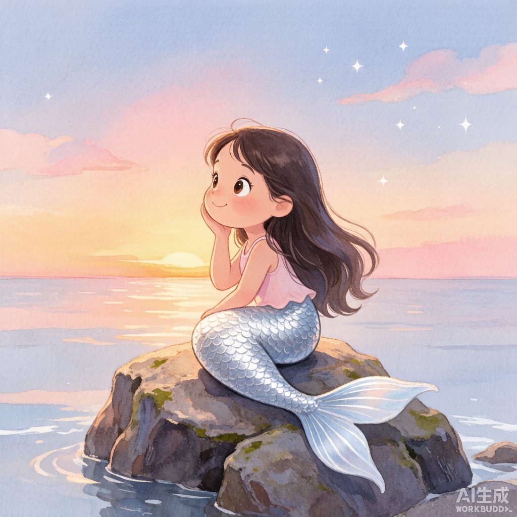 安徒生童话睡前故事：小美人鱼的海底星愿