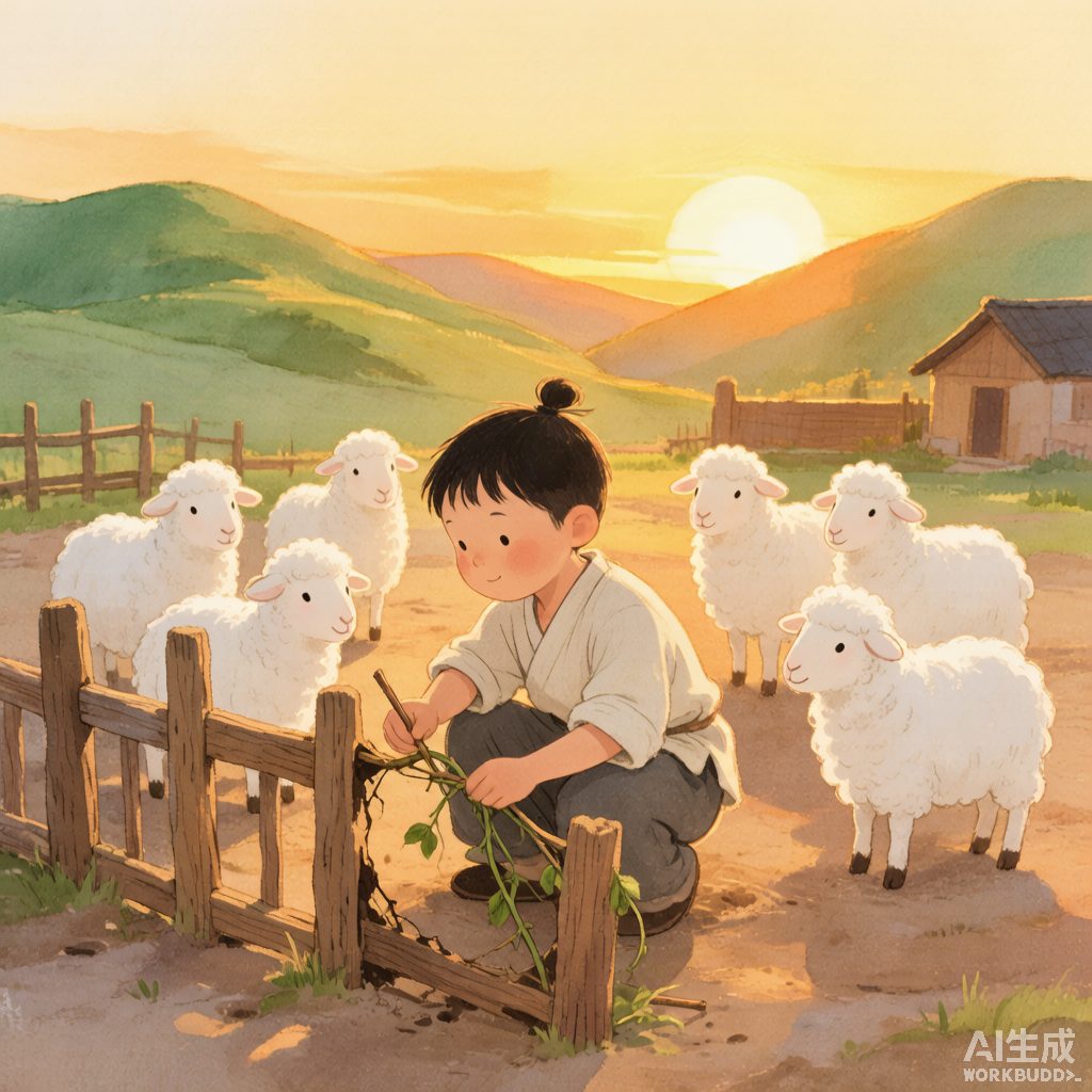 亡羊补牢：小羊倌阿牧的羊圈
