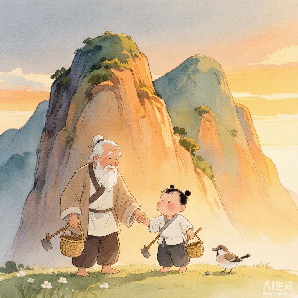《愚公移山：不服输的愚爷爷和山娃娃》