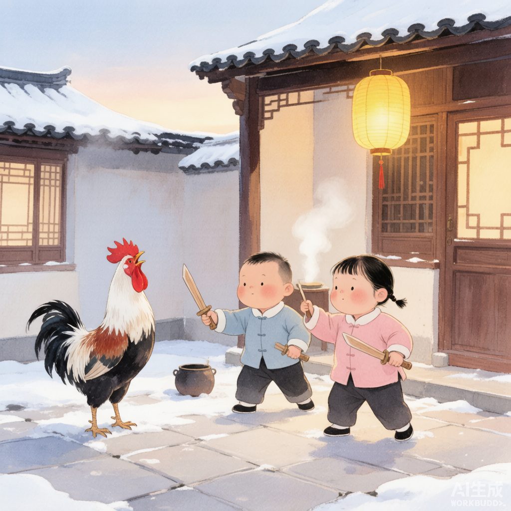 《儿童成语故事》· 闻鸡起舞：小逖和小琨的清晨木剑