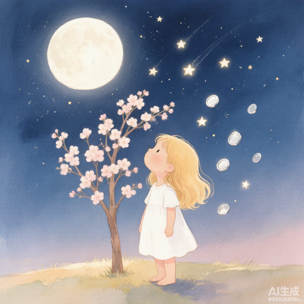 格林童话睡前故事：《小姑娘和星星银币》