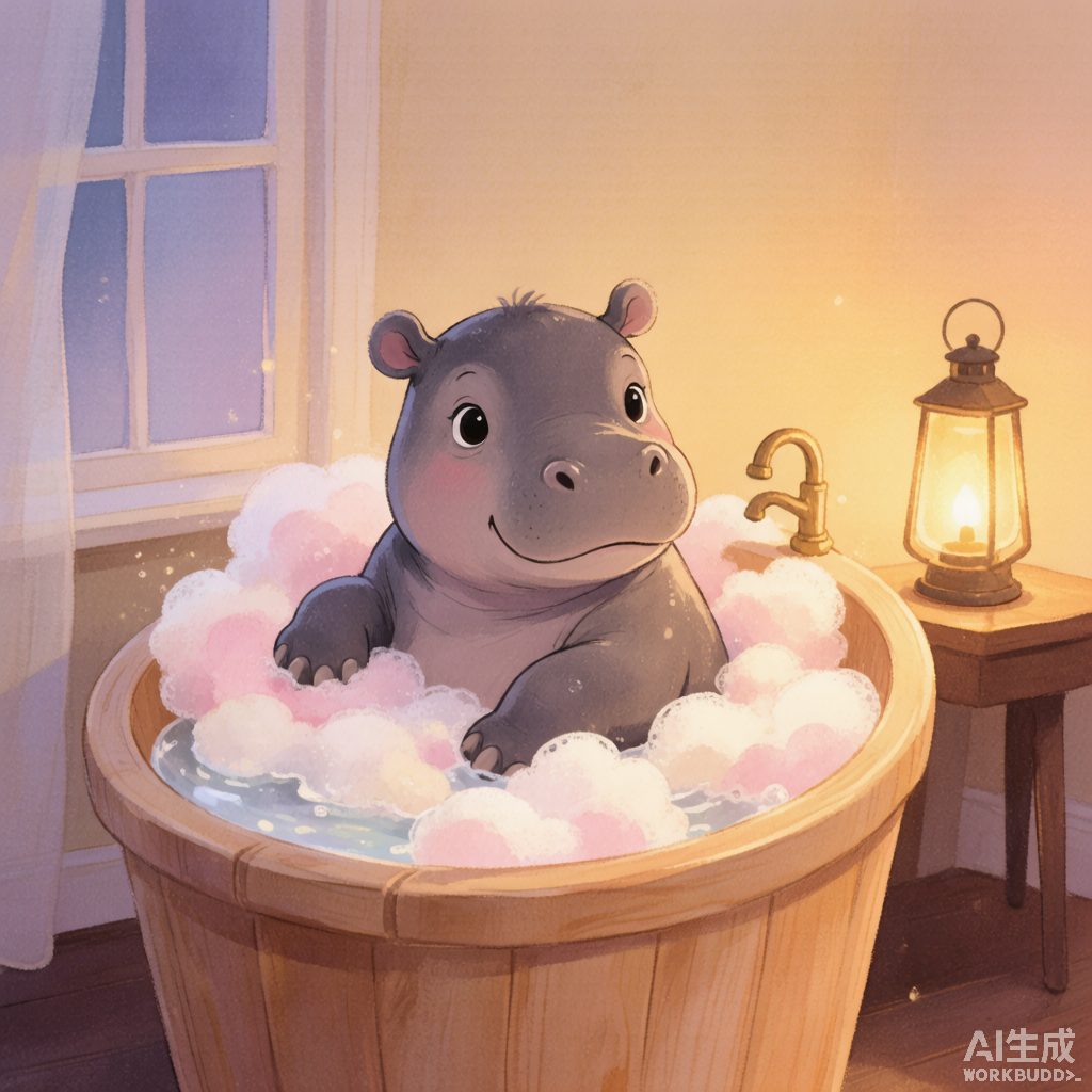 小河马的暖暖泡泡澡